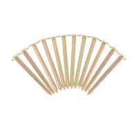 Outanaya 12 pezzi Picchetti in Acciaio Inossidabile Resistenti per Marcatori Confini Giardino e Terreno Chiodi Misura per Rilievo e Controllo Proprietà per Attività Outdoor e Paesaggistica