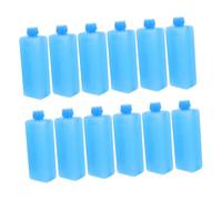 Outanaya 12pezzi Impacchi di Ghiaccio Riutilizzabili in Blocchi Freezer per Borsa Termica e Raffreddamento Portatile Design Compatto e Sostenibile per Ufficio Viaggi Scuola e Picnic Colore