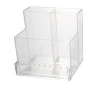 Outanaya 1pezzi Organizer Trasparente Per Testine Di Lucidatura Unghie Supporto Semplice e Funzionale Per Manicure e Attrezzi Per Unghie Design Scomparti Per Uso Professionale e Domestico