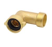 Outanaya 1pezzi Raccordo per Tubo Giardino Ottone Gradi Adattatore per Giardinaggio Connessione Flessibile per Irrigazione e Lavaggio Auto Facile Installazione e Alta Resistenza