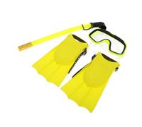 Outanaya 1set Subacqueo Per Ragazzo Ragazza Con Maschera Antiappannamento Boccaglio e Pinne Kit Completo Per Snorkeling e Allenamento Piscina