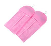 Outanaya 2pezzi Borsa Trasparente Per Parrucche Con Gancio Sacchetti Impermeabili e Non Organizer Salvaspazio Per Estensioni e Parrucche Per Armadi e Viaggi