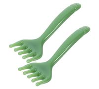 Outanaya 2pezzi Pettine Massaggiatore Per Capelluto in Resina Strumento Gua Sha Per Testa Viso Collo Massaggiatore Manuale Portatile Per Casa Viaggio Pettine Cinque Artigli Per Capelluto