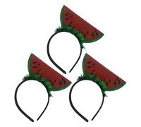 Outanaya 3 Pezzi Fasce per Chioma Motivo a Anguria Verde, Accessori per Feste Estive Leggeri e Decorativi, Cerchietti per Chioma Divertenti per Eventi e Cosplay