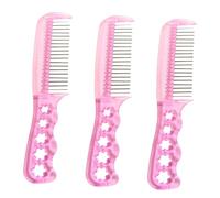 Outanaya 3 pezzi Spazzola per Extension in Pettine Antistatico per Parrucche Sintetiche e Resistente e per Districare e Modellare con Rotture