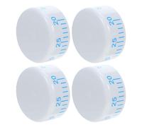 Outanaya 4 pezzi manopola termostato per frigorifero e freezer, ricambi per frigo, controllo temperatura regolabile, compatibilità universale, bianco