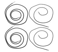 Outanaya 4pezzi Corda Elastica per Sedia Sdraio da Giardino di Lacci Elasticizzati Resistenti in Nera e Accessori per Poltrone Chaise Longue per Fissaggio e Supporto Comfort