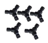 Outanaya 5 Pezzi Connettori Rapidi Y Vie per Tubo Acqua da Giardino in ABS Nero Attacchi per Rubinetti e Irrigazione per Estensioni e Riparazioni
