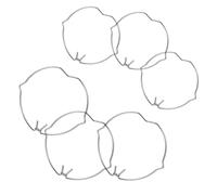 Outanaya 6 Clip a Molla per Faretti Mr11 Mr16, Anelli di Fissaggio per Apparecchi di Illuminazione, Accessori per Installazione Lampade da Incasso in Ambienti Domestici e Uffici