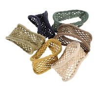 Outanaya 6 Pezzi Elastici per Chioma da Donna Fascia di Nylon Alta Elasticità, Non Facili da Rompere, Asciugamano Chioma Morbido per Festa a Tema e Compleanno
