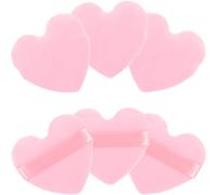 Outanaya 6 Pezzi Piumini per Trucco a Forma di Cuore, Spugne Piccole per Cipria e Polvere, Soffio al Dito Viso per Donne, Adatti a Uso Quotidiano e Professionale