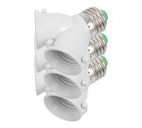 Outanaya Adattatore a Forma di Y per Attacco Lampada E27, Portalampada Divisore 2 Vie, Convertitore Base Lampada Resistente al Calore, Set da 3 Pezzi per Uso Domestico e Illuminazione LED