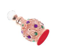 Outanaya Bottiglia per Oli Essenziali in Vetro da 15 Ml, Flacone Profumo Vintage Riutilizzabile Rosa Oro Sfera, Contenitore Decorativo Portatile per Aromaterapia e Viaggi