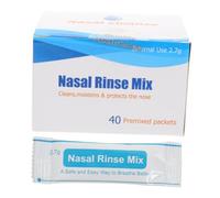 Outanaya Bustine Per Lavaggi Nasali 40 Bustine Di Sale Finemente Macinato Per Pulizia Nasale e Quotidiana Di Ragazzo Ragazza e Adulti