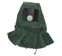 Outanaya Casco per Sabbiatura Maschera da Costruzione Schermo Acrilico Resistente Cappuccio Antipolvere Traspirante per Lucidatura Molatura e Lavori Professionali