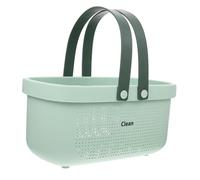 Outanaya Cesto Portaoggetti Bagno Grande Capacità con Drenaggio Portatile per Doccia e Lavanderia Organizer Multiuso per Dormitori e Bagni Contenitore Leggero e Facile da Pulire