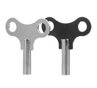 Outanaya Chiavi di Avvolgimento per Orologi a Pendolo 2 Pezzi in Acciaio Nero 4,4 Mm, Resistenti all’Usura, Compatibili per Riparazione Orologi da Muro e Carica Orologio Nonno, Strumenti