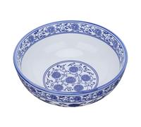 Outanaya Ciotola in Ceramica Blu 1 Pezzo Stile Cinese Resistente per Minestra e Noodle e Adatta per Uso Domestico e Ristoranti