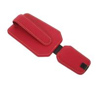 Outanaya Clip Portaocchiali da Sole per Auto Rosso Organizer per Visiera Parasole Porta Biglietti e Tessere Accessorio Interno Auto Apertura a una Mano per Guida Sicura