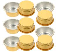 Outanaya Contenitori per Alimenti Resistenti ad Alta Temperatura e Impilabili Set 10 Pezzi in Alluminio Oro per Campeggio e Servizio in Tavola
