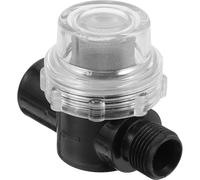 Outanaya Filtro in per pompa depuratrice d'acqua con rete in acciaio inossidabile e alloggiamento trasparente, filtro in con portagomma per di filtraggio