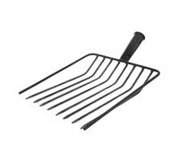Outanaya Fork Per Letame Acciaio Resistente Con Testa Sostituibile Strumento Da Giardinaggio Multi Dente Per Manutenzione Di Giardini e Prati Facile Da Pulire e Trasportare