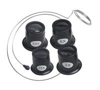 Outanaya Lenti Ingrandimento Occhialini Orologiaio con Supporto Testa Strumento Ergonomico per Riparazione Gioielli e Orologi Vetro Resistente e Leggero per Uso Prolungato Colore Casuale