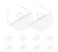 Outanaya Maschera Protettiva Trasparente Bocca e Naso 10 Pezzi Lavabile Riutilizzabile in Materiale Traspirante Protezione Igienica per Barbieri e Cucine Professionali