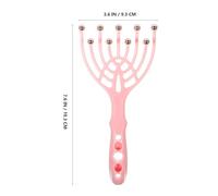 Outanaya Massaggiatore Manuale per Capelli con Palle Rotolanti Pettine Integrato Antiprurito Strumento Portatile per Massaggio del Capelluto e Sollievo dallo Stress Casa