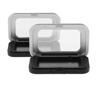 Outanaya Palette Di Ombretti Magnetici Vuoti 2 Pezzi, Contenitori Cosmetici Da Viaggio Compatti Specchio, Custodia Per Rossetti Fai Da Te Per Trucchi Portatili e Ritocchi Quotidiani