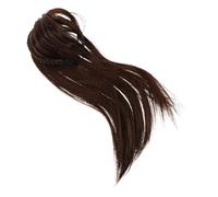 Outanaya Parrucca con Fascia Intrecciata Castano Chiaro 40 CM Parrucca Liscia con Frangia e Clip Invisibili Fascia Invisibile per Chioma Voluminosi Copertura Diradamento Donna Uso