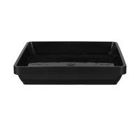 Outanaya Portavaso per Fiori 5 Pezzi in Plastica Nera 18x18 Cm, Vassoi Pratici per Vasi Grandi Piante Esterno e Fioriere Interno