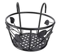 Outanaya Portavaso Sospeso in Ferro Battuto per Balcone, Cesto Portafiori Ganci Resistenti, Scaffale Portaoggetti per Ringhiera, Supporto Decorativo per Piante da Esterno e Interno,