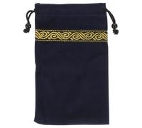 Outanaya Sacchetto per Carte dei Tarocchi Cordoncino, Velluto Navy | Organizzatore per Giochi di Divinazione, Chiusura Sicura, per Monete e Piccoli Specchi, Robusto e Raffinato