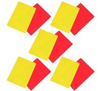 Outanaya Set 10 Calcio in PVC Leggero Rosso e Giallo per Professionale e Partite di Calcio Come Accessorio Portatile