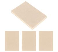 Outanaya Set 4 Pezzi Raschietti in Lana Beige 4 Pollici per Pellicole Auto e Decalcomanie, Applicatore Efficiente senza Graffi per Wrapping Auto e Fai da Te a Casa