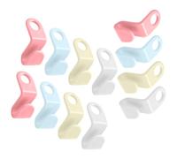 Outanaya Set da 20 Ganci di Collegamento per Grucce Salvaspazio in Pvc Multicolore, Ganci Appendini Estensibili a Cascata per Organizzazione Armadio, Accessori Compatti per Colore Casuale