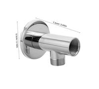 Outanaya Supporto Doccetta in Acciaio Regolabile Staffa Soffione Parete per Bagno Connettore Gomito Doccia e Stabile Design e
