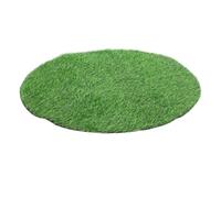 Outanaya Tappeto Rotondo Verde in Plastica Prato Artificiale per Tavolo | Decorazione Pratica per Casa e Ristorante, Stile Realistico e Naturale, per Thanksgiving e Natale