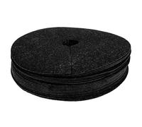 Outanaya Telo Antierbacce da Giardino Rotondo 20 Pezzi Tessuto Barriera Contro Le Erbacce Traspirante e Biodegradabile Protezione Piante da Frutteto Foro Centrale 27Cm X 4Cm Telo