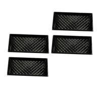 Outanaya Vassoio per Piantare e Germinazione delle Piante Trasparente 4 Pezzi per Vivaio Idroponico e Giardinaggio Domestico, Plastica Biodegradabile profondità Ottimale per Crescita