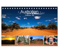Outback Life - Australien (Tischkalender 2026 DIN A5 quer), CALVENDO Monatskalender: Outback Impressionen