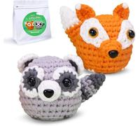 Outbit Kit per Animali All'uncinetto, set completo all'uncinetto con tutorial video passo-passo, Regali fai da te per adulti e bambini (FoxyCoon)