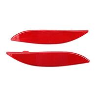 Outbit Riflettore paraurti, Riflettore paraurti posteriore sinistro Lampada riflettore paraurti 265650004R per Renault MEGANE MK3 2008-2013, ABS, Rosso (1 paio)