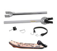 Outboard Transom Saver | Adjustable 23-35 Inch Shock Absorbing Outboard Bracket | Boat Transom Saver | Ideal For Engine Roller Trailer Marine Shore