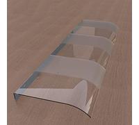 Outdoo Doo - Tenda a baldacchino, 40 x 280 cm, in policarbonato, per font, protezione UV e ripiano, spessore doppio 3,5 mm, elegante baia intermedia, resistente alle intemperie