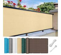 Outdoor 165 x 800 cm crema resistente agli strappi balcone protezione antivento giardino recinzione elegante decorazione esterna parasole per patio e terrazza