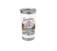 Outdoor Adventure Deer Mountain Wilderness Nature Explorer Bicchiere termico in acciaio inox doppia parete