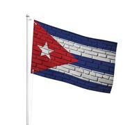 Outdoor Bandiera Da Giardino 90X150Cm Cuban On Wall Bandiera Da Personalizzata Resistente Ai Raggi Uv Bandiera Da Cortile Per Giardino, Cortile, Feste