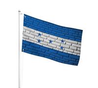 Outdoor Bandiera Da Giardino 90X150Cm Honduras On Wall Bandiera Da Dell'Individualità Resistente Ai Raggi Uv Bandiera Da Personalizzata Per Barca, Cortile, Camion